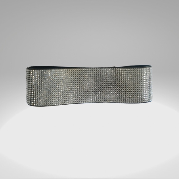 Rain stone silver chocker necklace. - Picture 2 of 5